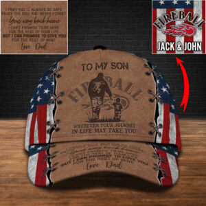 Personalized Fireball Cinnamon Whisky To My Son Custom Cap