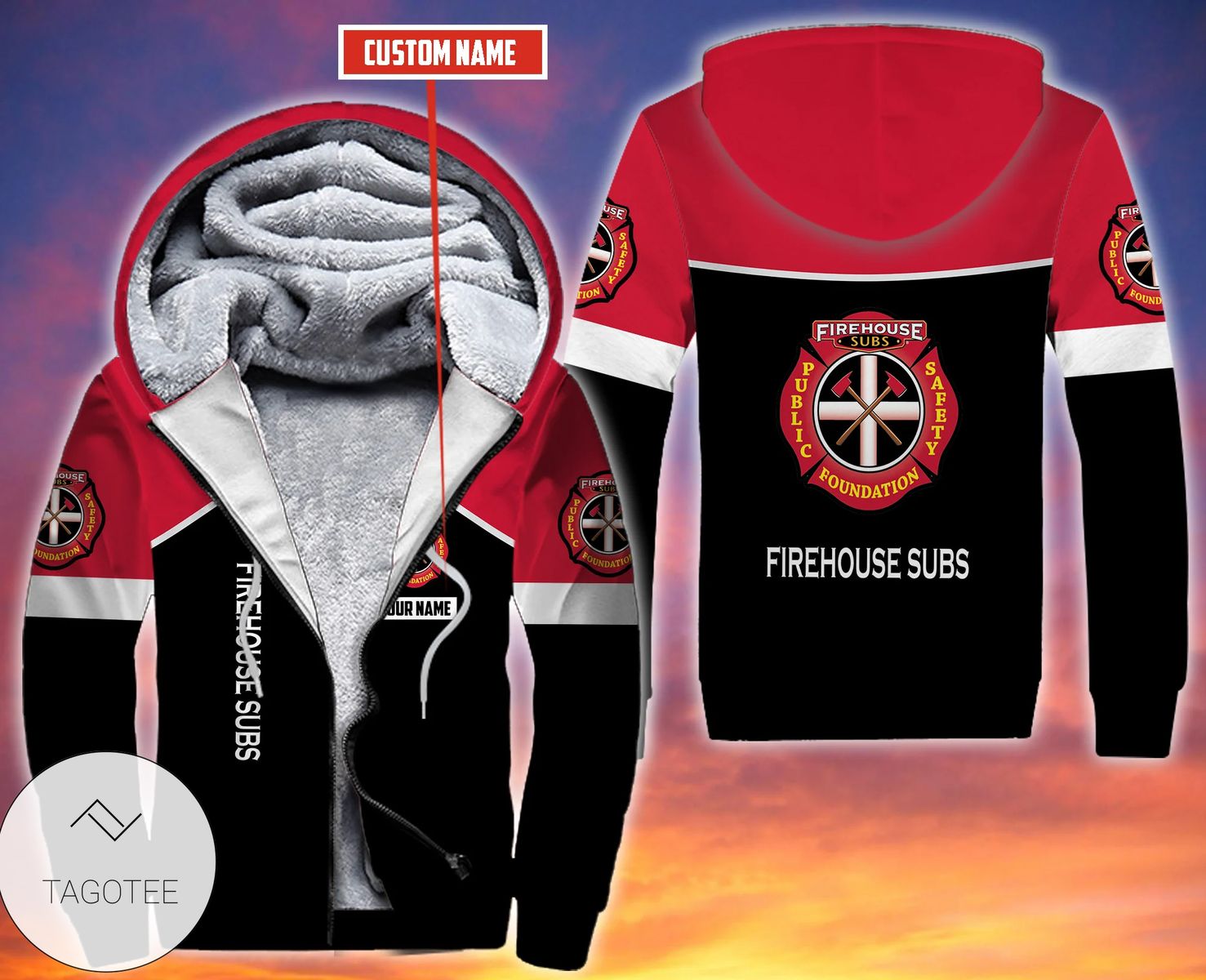 Personalized Firehouse Subs Fleece Hoodie Personalized Firehouse Subs Fleece Hoodie