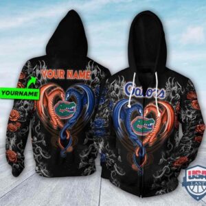 Personalized Florida Gators Dragon Ncaa 3D Hoodie T Shirt