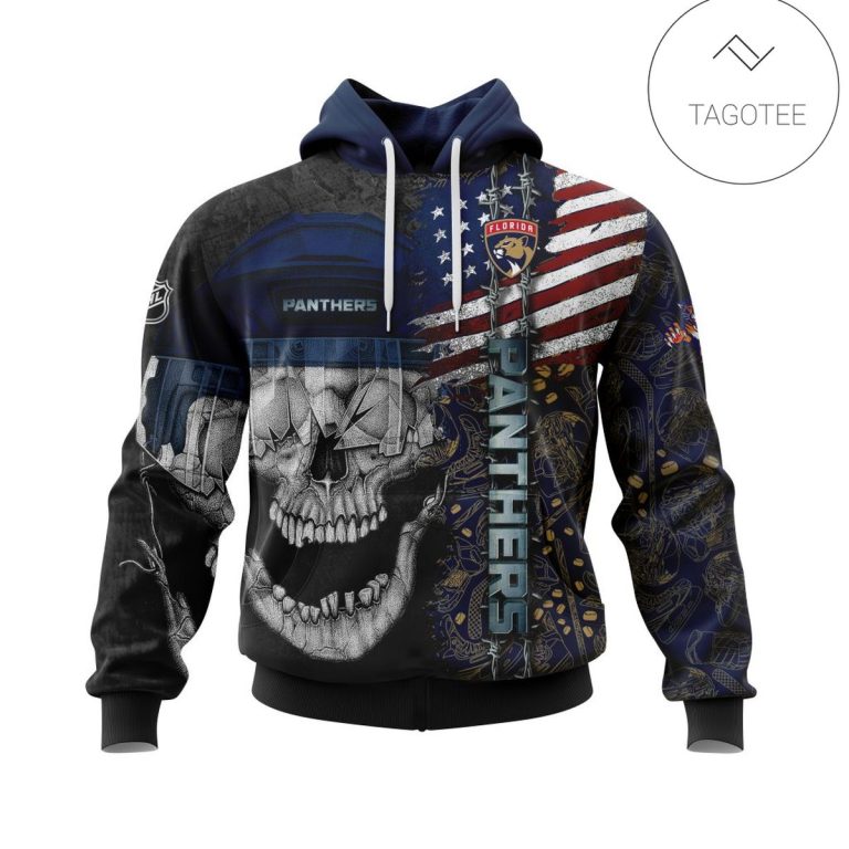 Personalized-Florida-Panthers-Skull-Hoodie-1