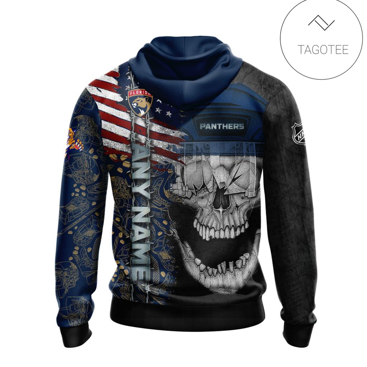 Personalized Florida Panthers Skull Hoodie Personalized Florida Panthers Skull Hoodie
