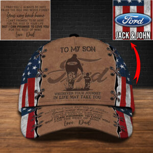 Personalized Ford To My Son Custom Cap