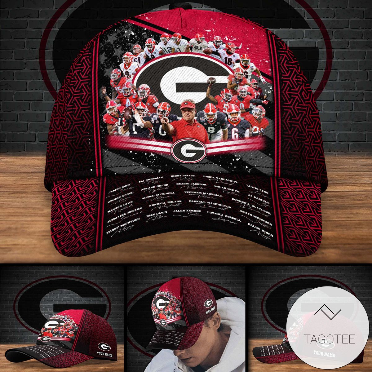 Personalized Georgia Bulldogs Football Player Sport Ncaa Baseball Cap Classic Cap Personalized Georgia Bulldogs Football Player Sport Ncaa Baseball Cap Classic Cap