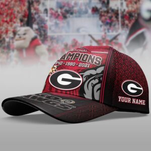 Personalized Georgia Bulldogs Go Dawg 2021 National Champions Custom Cap