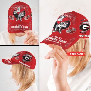 Personalized Georgia Bulldogs I Am A Fan Now And Forever Cap Hat