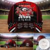 Personalized Georgia Bulldogs In My Veins Jesus In My Heart Cap Custom Baseball Classic Cap