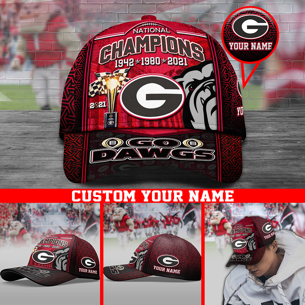 Personalized Georgia Bulldogs National Champions Go Dawgs Cap 1 Personalized Georgia Bulldogs National Champions Go Dawgs Cap 1