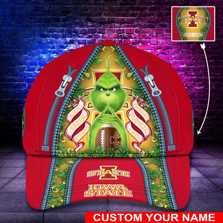 Personalized-Grinch-Iowa-State-Cyclones-Ncaa-Custom-Cap-1