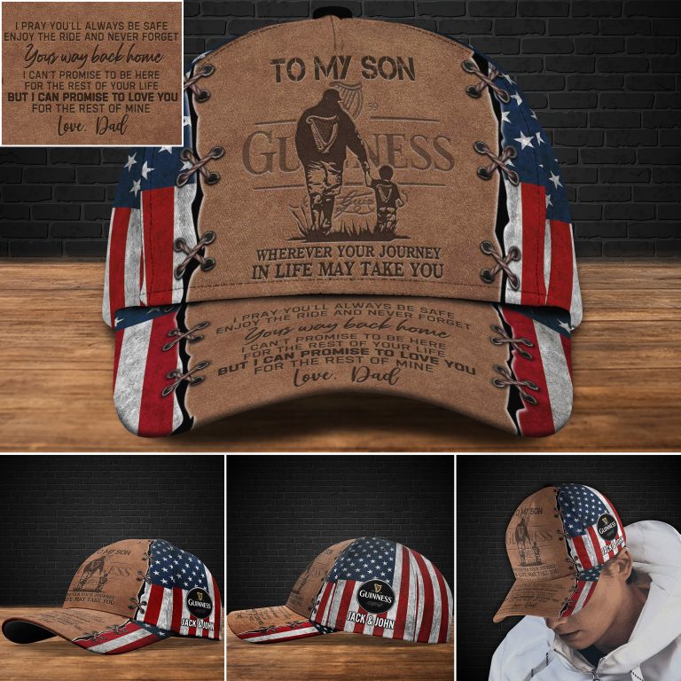 Personalized-Guinnesss-To-My-Son-Custom-Cap-1