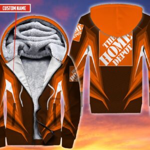 Personalized Home Depot Orange Custom 3D Fleece Hoodie Hoodie