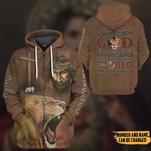 Personalized I Would Rather Stand With God Jesus 3D Hoodie T Shirt Apparel