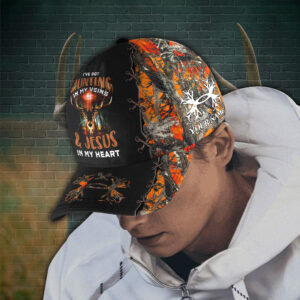 Personalized IVe Got Hunting In My Veins Hunting Camo Custom Cap