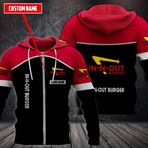 Personalized In N Out Burger 3D Fleece Hoodie Hoodie