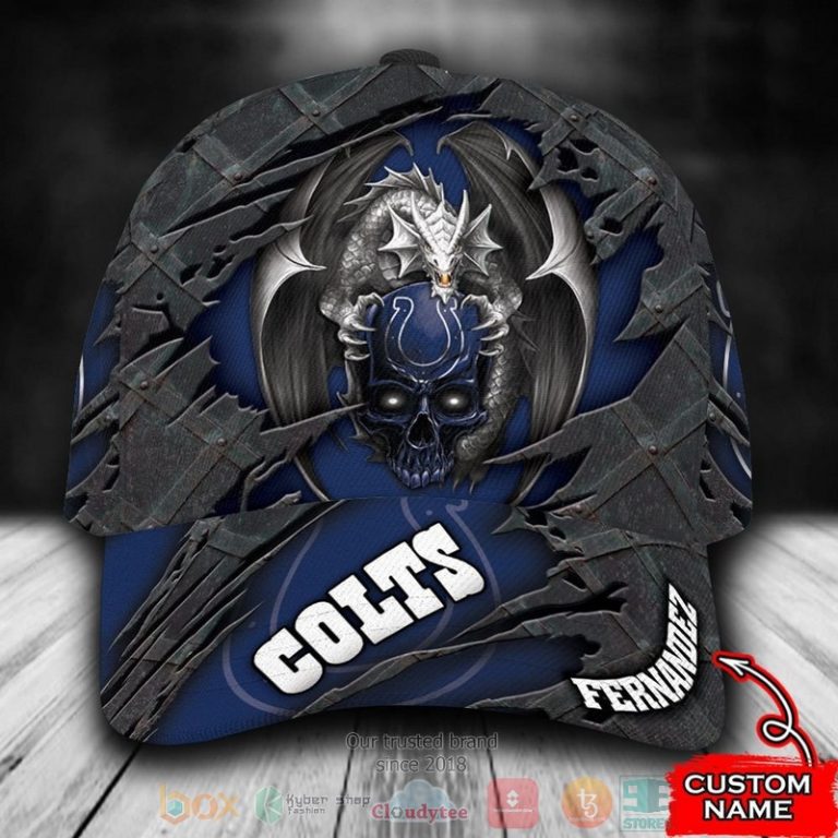 Personalized-Indianapolis-Colts-Dragon-Nfl-Custom-Name-Cap-1