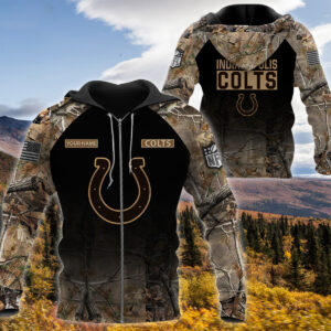 Personalized Indianapolis Colts Nfl Hunting Camo Custom 3D Shirt Hoodie