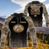 Personalized Iowa Hawkeyes Hunting Camo Custom 3D Shirt Hoodie