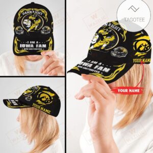 Personalized Iowa Hawkeyes I Am A Fan Now And Forever Cap