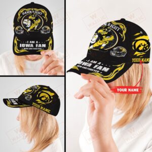 Personalized Iowa Hawkeyes I Am A Fan Now And Forever Cap Hat