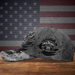 Personalized Jack Daniel Skull Black Custom Cap