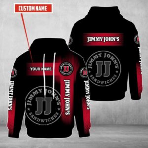 Personalized Jimmy JohnS Black Custom All Over Print 3D Hoodie