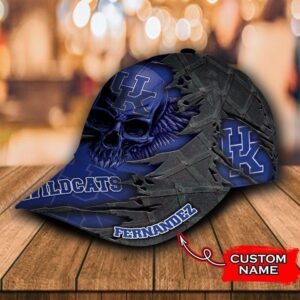 Personalized Kentucky Wildcats 3D Skull Cap Hat