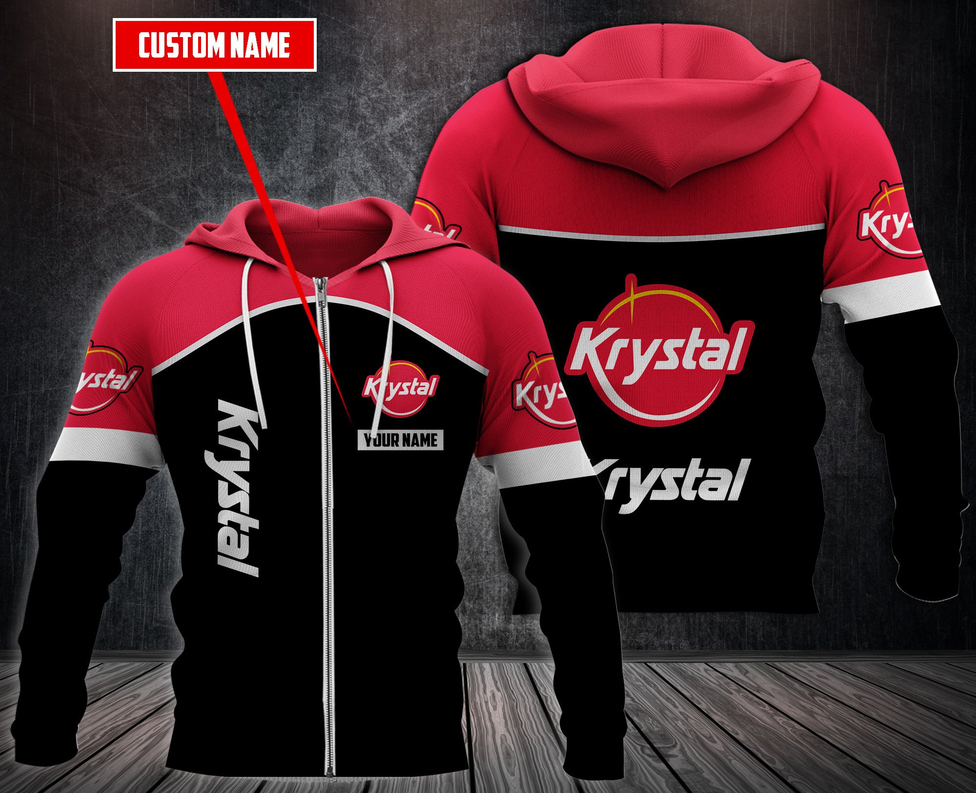 Personalized Krystal 3D Fleece Hoodie Hoodie Personalized Krystal 3D Fleece Hoodie Hoodie
