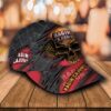 Personalized Louisiana Ragin Cajuns Skull Custom Cap