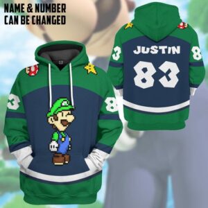 Personalized Luigi Custom 3D Shirt Hoodie