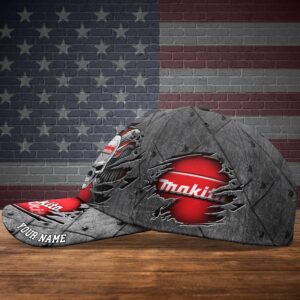 Personalized Makita Eagle Skull Wings Custom Cap