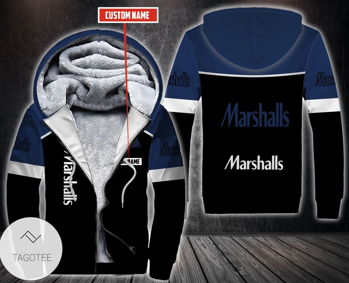 Personalized Marshalls Fleece Hoodie Personalized Marshalls Fleece Hoodie