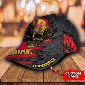 Personalized Maryland Terrapins 3D Skull Cap Hat