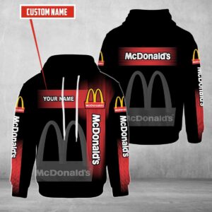 Personalized McdonaldS Black Custom All Over Print 3D Hoodie
