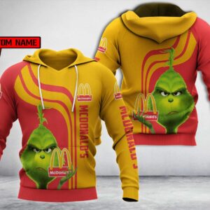 Personalized McdonaldS Grinch Custom All Over Print 3D Hoodie