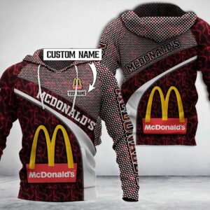 Personalized McdonaldS Red White Custom All Over Print 3D Hoodie