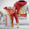 Personalized McdonaldS White Red Custom All Over Print 3D Hoodie