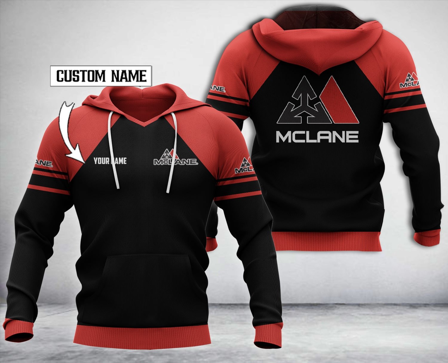 Personalized-Mclane-Black-Red-Custom-Hoodie-Zip-Hoodie-–-Limited-Edtion-1