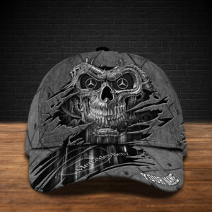Personalized Mercedes Benz Skull Custom Cap