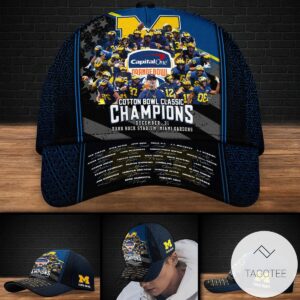 Personalized Michigan Wolverines Cap Orange Bowl 2021