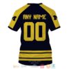 Personalized Michigan Wolverines Custom Blue Yellow 3D Shirt Hoodie