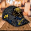 Personalized Michigan Wolverines Skull Custom Cap