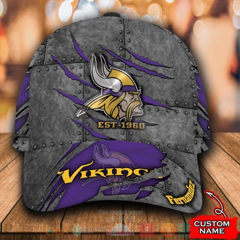 Personalized-Minnesota-Vikings-Nfl-Est-1960-Custom-Name-Cap-1