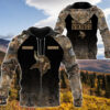 Personalized Minnesota Vikings Nfl Hunting Camo Custom 3D Shirt Hoodie