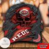 Personalized Mlb Cincinnati Reds 3D Skull Hat Cap