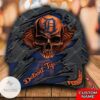 Personalized Mlb Detroit Tigers 3D Skull Hat Cap