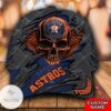 Personalized Mlb Houston Astros 3D Skull Hat Cap