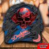 Personalized Mlb Los Angeles Dodgers 3D Skull Custom Name Cap