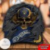 Personalized Mlb Milwaukee Brewers 3D Skull Hat Cap