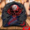 Personalized Mlb New York Yankees 3D Skull Custom Name Cap