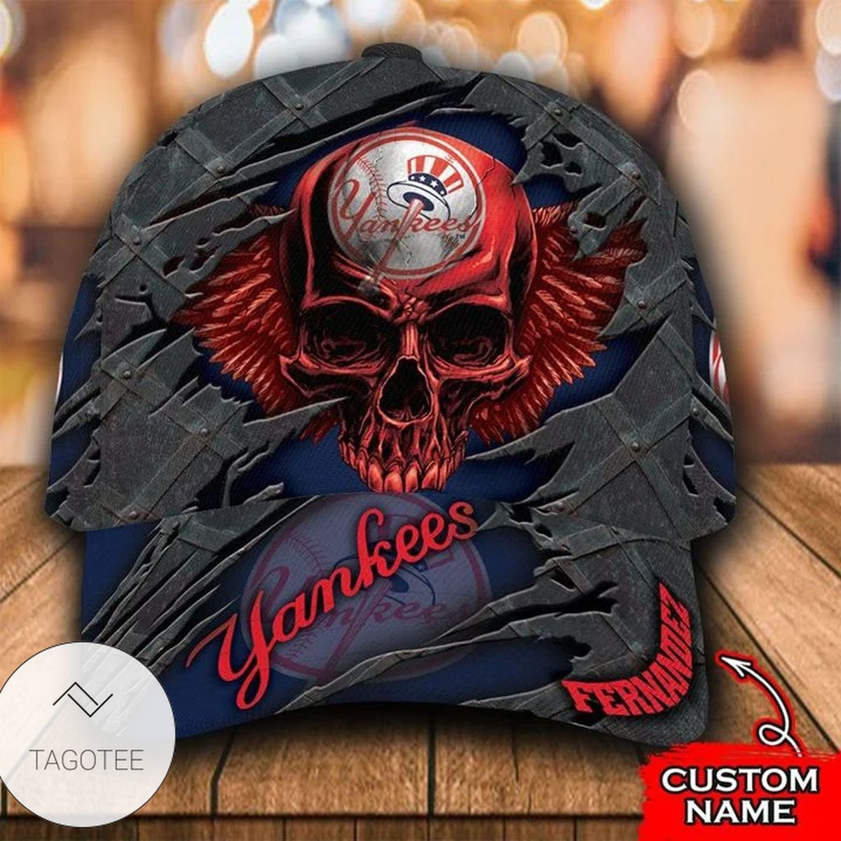 Personalized Mlb New York Yankees 3D Skull Hat Cap Personalized Mlb New York Yankees 3D Skull Hat Cap