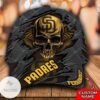 Personalized Mlb San Diego Padres 3D Skull Hat Cap